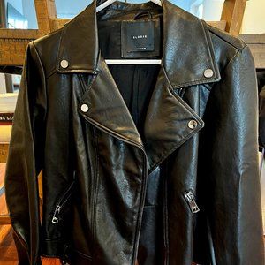 Women's Elodie Black Faux Leather Jacket- New w/o Tags- Size Medium
